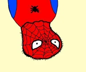 Upside-down Spooderman